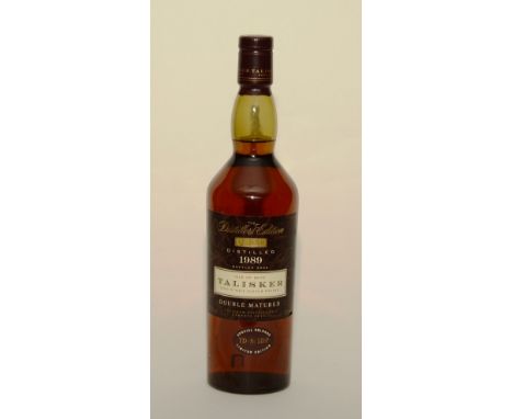 The distillers edition Talisker 1989 double matured single malt scotch whisky, distilled 1989, bottled 2002, 45.8% vol, 70cl,