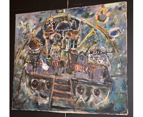 Ruth Walker
'Noahs Ark'
Oil on panel, contemporary, 109cm x 123cm