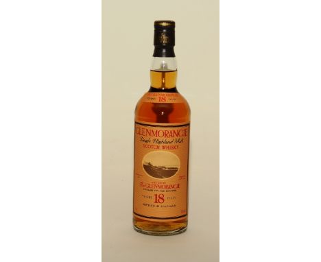 A Glenmorangie 18 year old single highland malt scotch whisky, 75cl, 43% vol, tubed