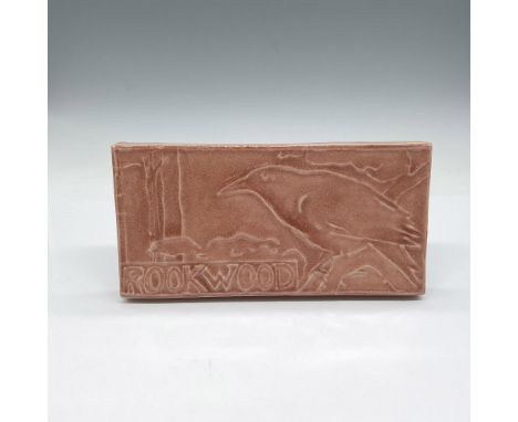 Made from the original mold 1622, glossy sign in designed with bird and company name, colored in tawny brown art glaze. This 