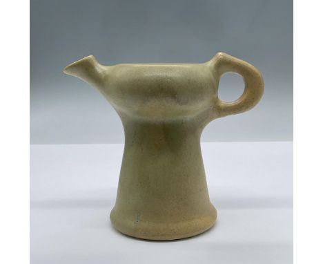 A charming ceramic Coffee pot in a green crystal patina glaze. Marked Clifton Pottery. Issued: 20th centuryDimensions: 6"L x 