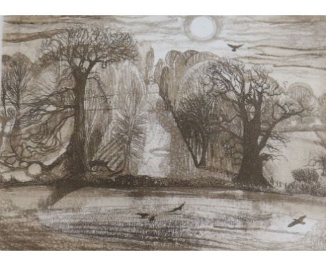 Robert Greenhalf, two etching and aquatint, 'Longtailed Tits', 47/75 and 'Jubilee Avenue', 17/75, largest 20 x 24cm