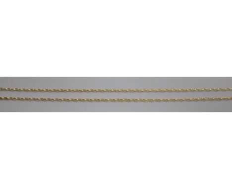 A 14ct gold chain.