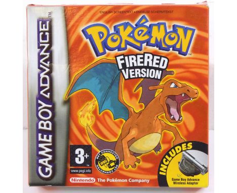 A Nintendo Gameboy Advance Pokemon fire red version, empty box only, missing cartridge and manual
