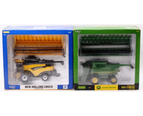 ERTL Britains 1/32nd scale boxed group of 2 comprising No. 15520A John Deere 9860 Combine Collectors Edition, and No. 13625A 