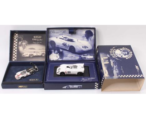 A Fly Classic Steve McQueen Collection 1/32nd scale slot car No. SM1 Porsche 908 Thunder in its presentation box, sold with a