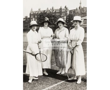 Tennis Ephemera including Queen's Club and Beckenham, Queen's Club including 1918 photograph of Lady players at the club; thr