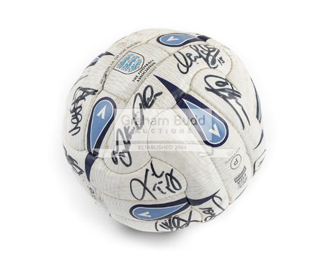 A signed 2002 F.A. Cup final match football between Arsenal FC v Chelsea FC, played at the Millennium Stadium Cardiff on 4th 