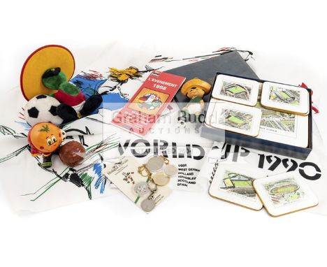 Football World Cup memorabilia and souvenirs,comprising of eight b & w photographs from the 1938 World Cup semi-final between