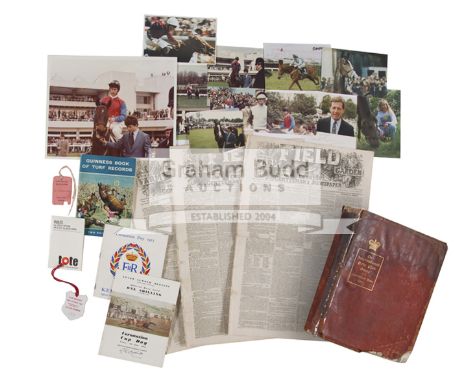 A selection of horse racing memorabilia,comprising of Grand National Reports from Lincolnshire, Cheltenham and Derby in The C