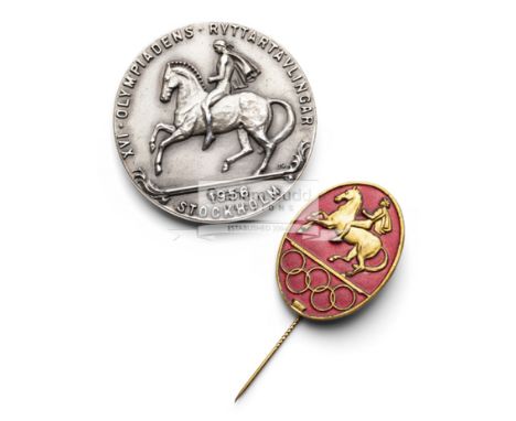 Stockholm 1956 Equestrian Olympic Games prize medal believed to be a maker's prototype,slightly heavier at 109gr. than the is