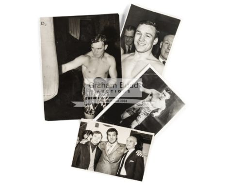 A large collection of boxing photographs c 1930-1970,An interesting group of press photographs mainly b&w and 10 by 8, most w