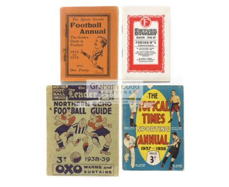 A collection of Football Annuals and Guides,comprising: a run of Northern Echo Football Guide for 1926-27 to 1938-39, lacking