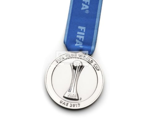 2017 FIFA Club World Cup runners-up medal, awarded to one of the FIFA staff members,the circular medal inscribed FIFA CLUB WO