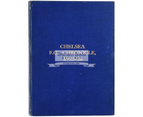 Bound volume of Chelsea programmes 1925-26,First Team Football League Division Two and Reserves London Combination fixtures; 