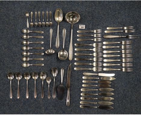 Box containing mainly WMF silver plated cutlery; forks, spoons, ladle etc.(B.P. 21% + VAT) 