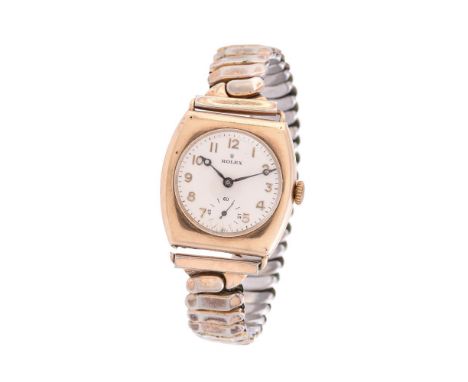 
	
		Rolex, Ref. 1017,
		9 carat gold wrist watch, no. 68062, circa 1929
		Movement: Manual wind, 15 jewels, timed 6 position