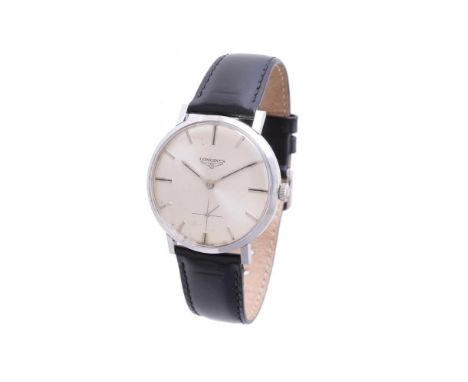 
	
		Longines, Ref. 7855 2,
		Stainless steel wrist watch, circa 1972 
		Movement: Cal. 30L, manual wind, 17 jewels
		Case: S