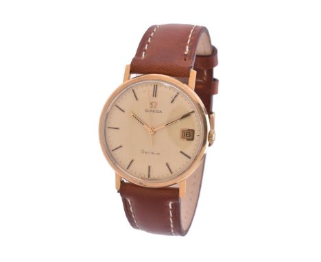 
	
		Omega, Ref. 131/25016, 
		9 carat gold wrist watch, circa 1970
		Movement: Cal. 613, manual wind, 17jewels
		Case: 9 car