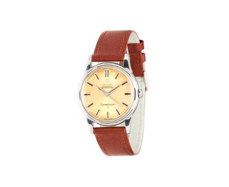 
	
		Omega, Constellation, Ref. 14381 61 SC,
		Stainless steel wrist watch, circa 1960
		Movement: Cal. 551, automatic, 24 je
