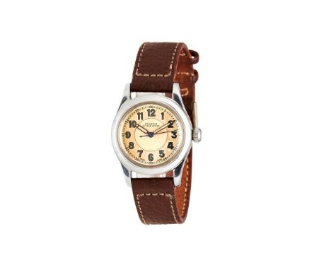 
	
		Oyster Watch Co., Junior Sport, ref. 3136, a stainless steel wrist watch, no. 164954, circa 1942, manual wind movement, 
