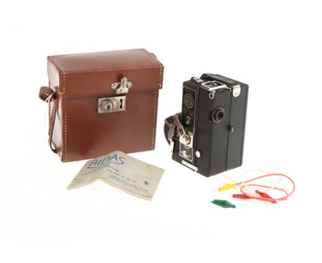 A Good Midas 9.5mm Combined Camera-Projector Outfit, black, in VG condition, with film reel, power cables, &amp; more,