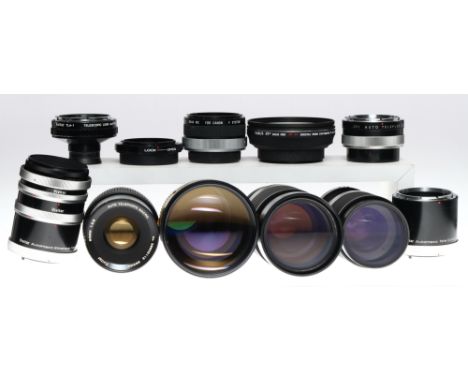 A Selection of Various Camera Lenses &amp; Accessories, including Vivitar f/2.8 90mm lens in FD mount, Gossen Sixtar light me