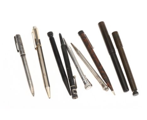 Small Group of Vintage Writing Aparatus, including propelling pencils, fountain pens, biros, etc. (a lot)