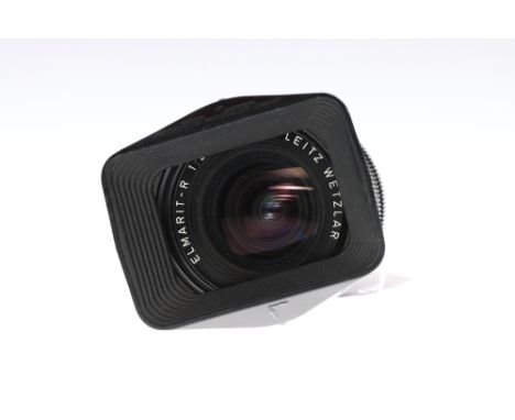A Leitz Elmarit-R f/2.8 24mm Lens, 3-cam, black, serial no. 3209048, body, G-VG, elements, G, some cleaning marks to the fron