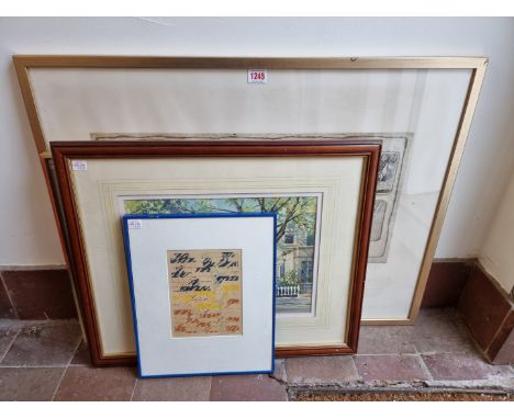 John Corvin, a Welsh mountain, signed and dated '81, watercolour, 29.5 x 42.5cm; together with&nbsp;William Newton, 'The Swan
