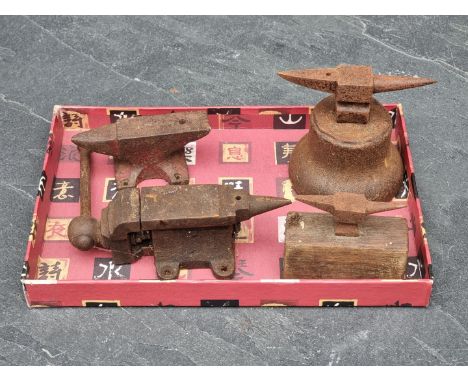 Tools:&nbsp;four vintage jewellers' anvils. 