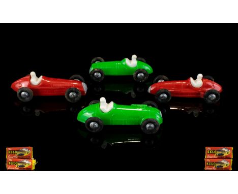 A Good Collection Of Kelo Scarce Scale Model Racing Cars Each in original boxes from the 1940's/50's. Four in total, each in 