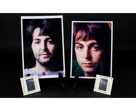 Beatles Photography Interest Paul McCartney By John Kelly Two Original Colour Transparencies Taken During The 1968 White Albu