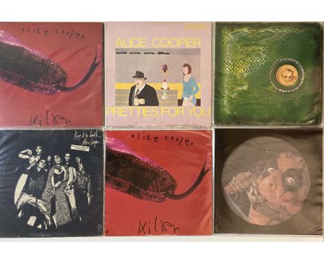 ALICE COOPER - LPs. Excellent instant collection of 18 x LPs from Alice Cooper. Titles include Constrictor (MCFP 3341, pic di
