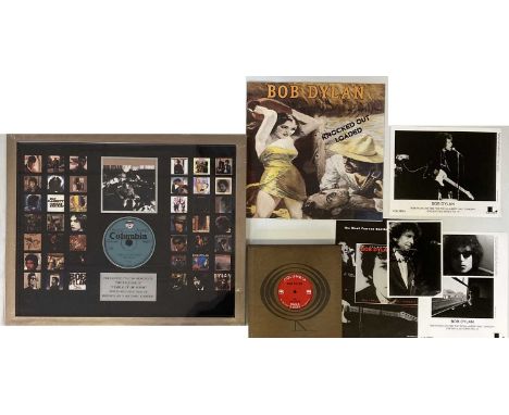 BOB DYLAN MEMORABILIA INC PROOF SLEEVE. A collection of Bob Dylan memorabilia and ephemera to include: proof sleeve design fo