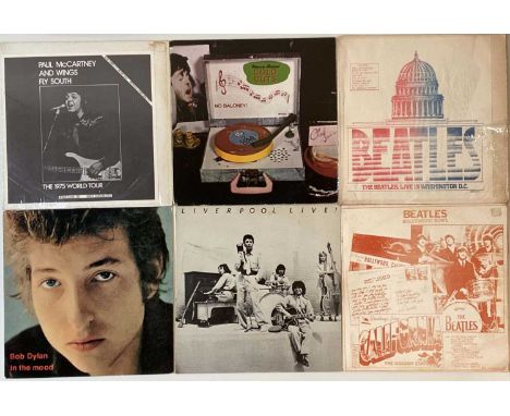 THE BEATLES AND RELATED/ BOB DYLAN - PRIVATE PRESS LPs. A wonderful collection of 8 privately pressed LPs. The Beatles inc Li