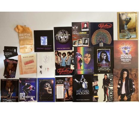 MICHAEL JACKSON CONCERT PROGRAMMES AND EPHEMERA. Collection of Michael Jackson ephemera to include: assortment of materials r