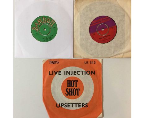 REGGAE 7" RARITIES. A super little pack of 3 reggae 7" rarities. Artist/ titles include Jackie Mittoo And Sound Dimension - D