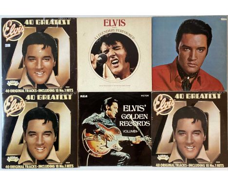 ELVIS PRESLEY/R&amp;R - LPs (PLUS SOME 78s AND MAGAZINES). Mainly featuring the King is this cool collection of 25 x LPs plus