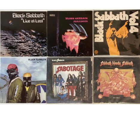 HEAVY ROCK &amp; METAL - LPs. Melting collection of 52 x (predominantly) LPs. Artists/titles include Black Sabbath (x5) - Vol