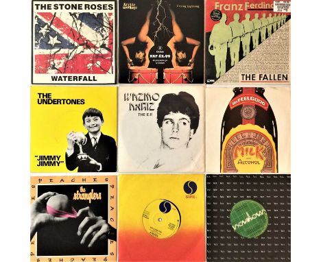 INDIE/ ALT/ PUNK/ WAVE - 7" COLLECTION. A super collection around 75 7" singles. Artist/ titles include The Stone Roses - Wat
