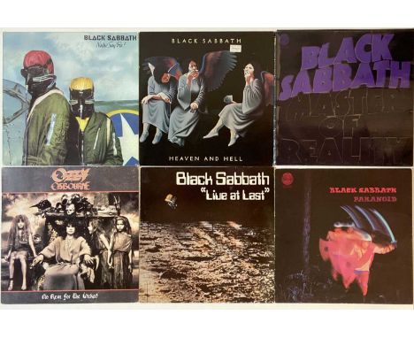 BLACK SABBATH &amp; OZZY OSBOURNE - LPs. Blistering pack of 7 x wicked LPs from Black Sabbath and Ozzy. Titles are Master Of 