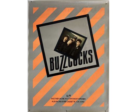 BUZZCOCKS ANOTHER MUSIC ORIGINAL POSTER. An original promotional poster for Buzzcocks - Another Music In a Different Kitchen.