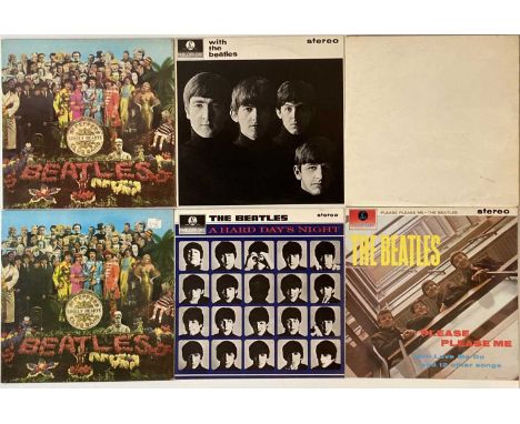 THE BEATLES - STUDIO LPs (REISSUES). Great quality selection of 9 x reissue studio LPs from the fab four. Titles are White Al