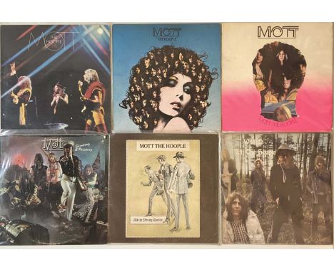 GLAM/ ROCK - LPs. A stompin' collection of around 28 LPs. Artist/ titles includes Mott The Hoople inc Mott, Wildlife, The Hoo