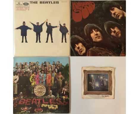 THE BEATLES - STUDIO LPs PLUS 7". Fab pack of 3 x early/original UK pressing LPs plus 1 x original UK p/s 7". Titles are Help