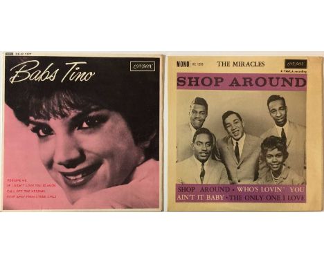 BABS TINO/THE MIRACLES - LONDON RECORDS EP RARITIES. Expert selection of 2 x scarcely seen original UK London EPs. Titles are