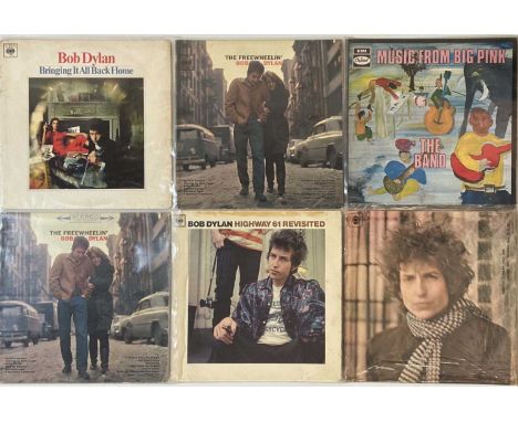 BOB DYLAN AND RELATED - LPs. A superb collection of around 14 LPs by Bob Dylan. Titles include The Band - Music From Big Pink