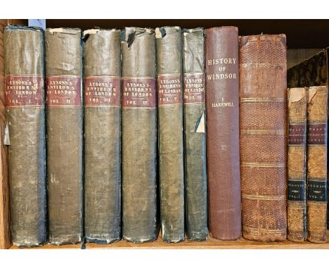 Lysons (Daniel). The Environs of London: Being an Historical Account of the Towns, Villages, and Hamlets, within twelve miles