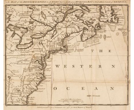 North America. A Map of the British Empire in America, from the Head of Hudson Bay to the Southern Bounds of Georgia, with th